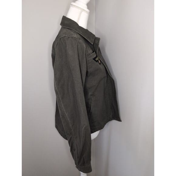 Duluth grunge pilot aviator military style jean jacket XS - Picture 5 of 9